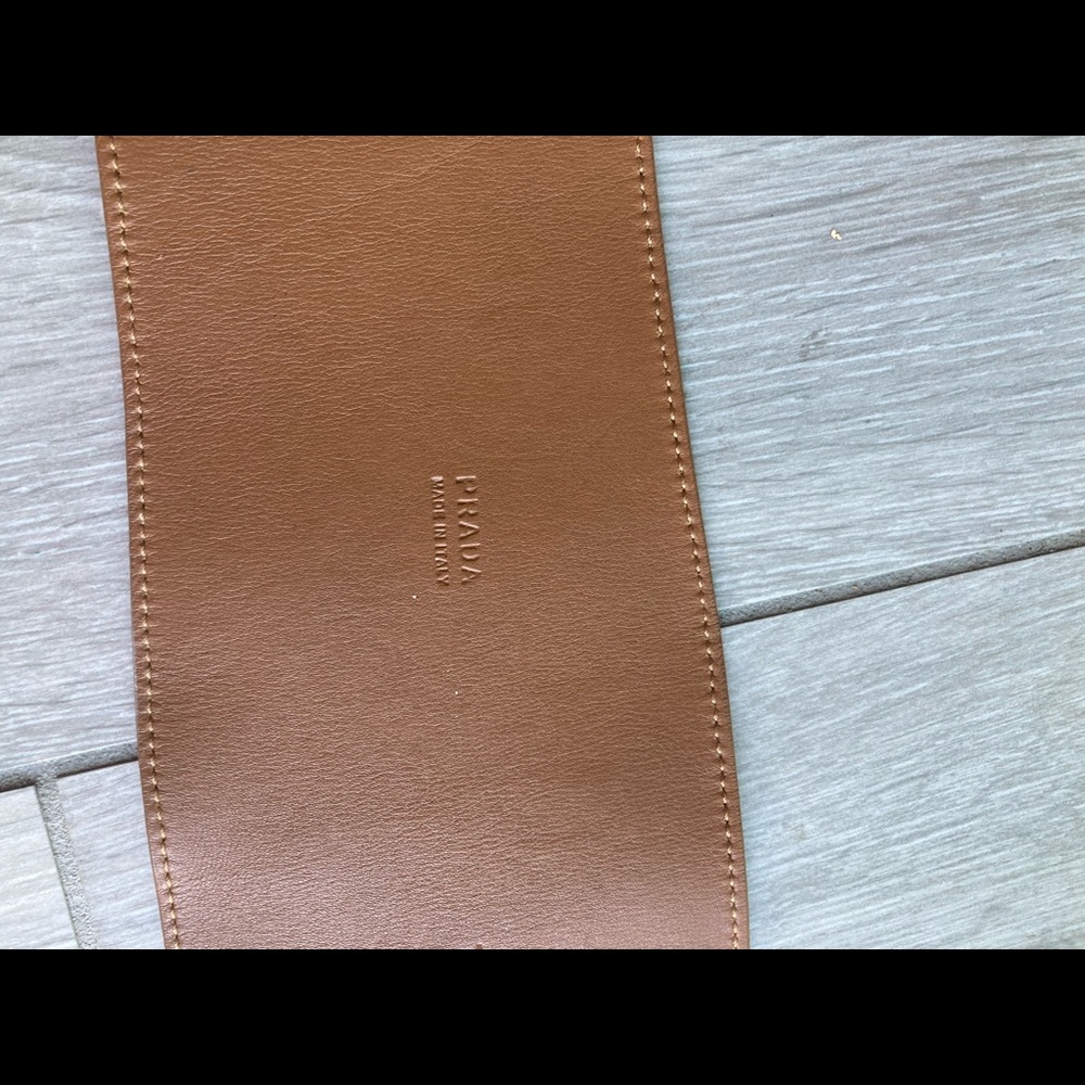 Prada Brown Leather Belt